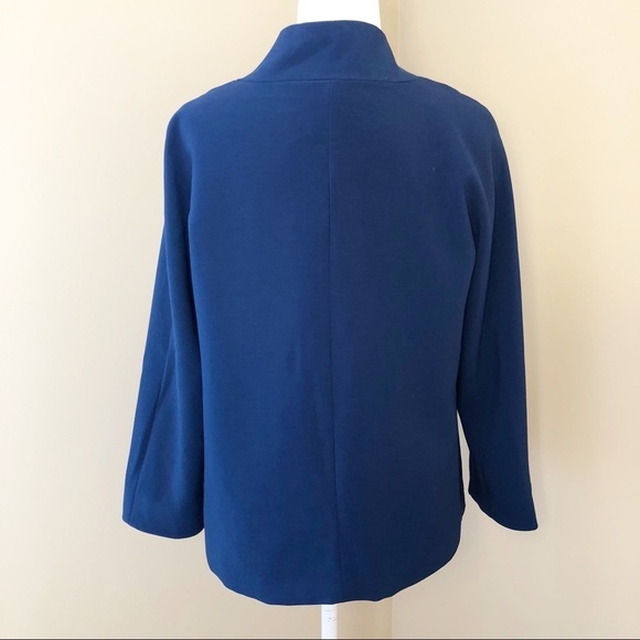 Luii Faux Leather Trim Zip Front Jacket - M - Picture 3 of 10